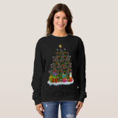 Sweatshirt Xmas Holiday German Wirehaired Pointer Dog Christm (Devant entier)