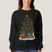 Sweatshirt Xmas Holiday German Wirehaired Pointer Dog Christm (Devant)