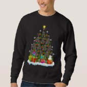 Sweatshirt Xmas Holiday German Wirehaired Pointer Dog Christm (Devant)