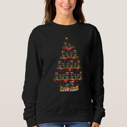 Sweatshirt Xmas Holiday German Wirehaired Pointer Dog Christm (Devant)