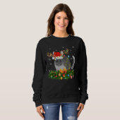 Sweatshirt Xmas Holiday Reindeer Hat Santa Chinchilla Christm (Devant entier)