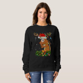 Sweatshirt Xmas Holiday Reindeer Hat Santa Chipmunk Christmas (Devant entier)