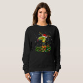 Sweatshirt Xmas Holiday Reindeer Hat Santa Hornbill Bird Chri (Devant entier)