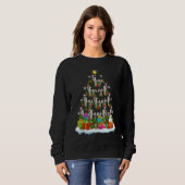 Sweatshirt Xmas Holiday   Santa Border Collie Dog Christmas T (Devant entier)