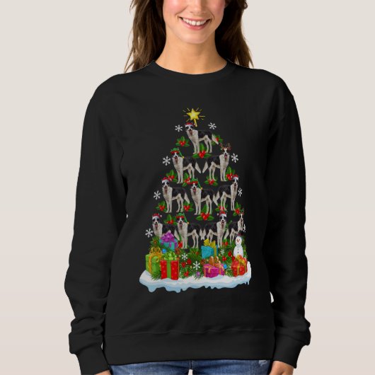 Sweatshirt Xmas Holiday   Santa Border Collie Dog Christmas T (Devant)