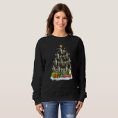 Sweatshirt Xmas Holiday  Santa Border Collie Dog Christmas Tr (Devant entier)