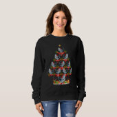Sweatshirt Xmas Holiday Santa Great White Shark Christmas Tre (Devant entier)