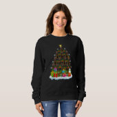 Sweatshirt Xmas Holiday  Santa Irish Setter Dog Christmas Tre (Devant entier)
