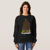 Sweatshirt Xmas Holiday  Santa Newfoundland Dog Christmas Tre (Devant entier)
