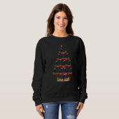 Sweatshirt Xmas Holiday  Santa Schipperke Dog Christmas Tree (Devant entier)