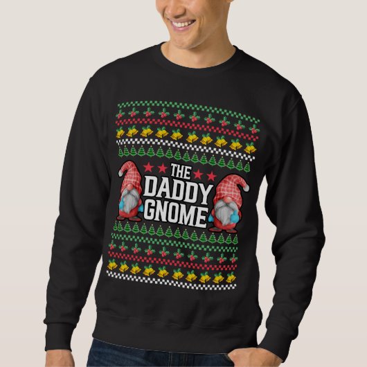 Sweatshirt Xmas Le Daddy Gnome laide Gnomes de Noël (Devant)