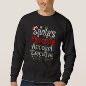 Sweatshirt Xmas Lighting Père Noël S Compte Préféré Exécutif  (Devant)