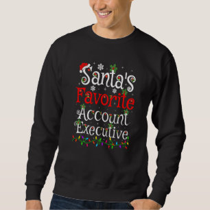 Sweatshirt Xmas Lighting Père Noël S Compte Préféré Exécutif