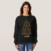 Sweatshirt Xmas Lights Santa Miniature Pinscher Dog Christmas (Devant entier)