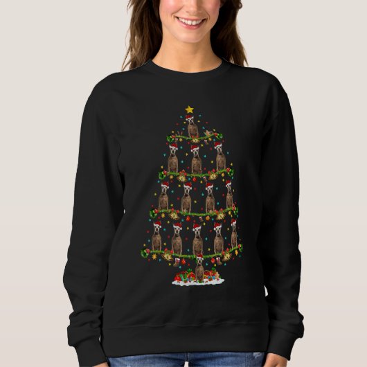 Sweatshirt Xmas Lights Santa Miniature Pinscher Dog Christmas (Devant)