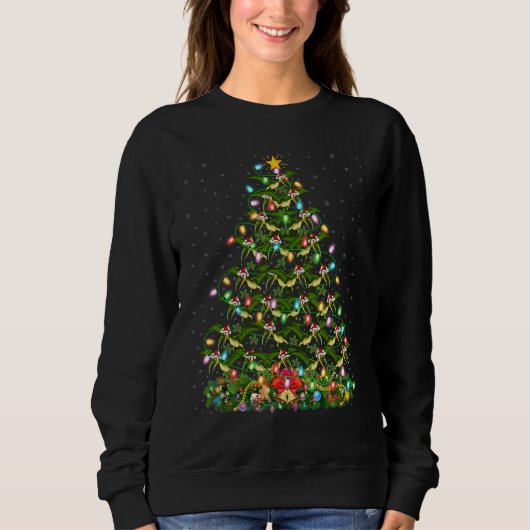 Sweatshirt Xmas Lights Santa Pterodactyl Dinosaur Bird Christ (Devant)