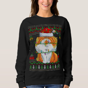 Sweatshirt Xmas Lights style sucré moche Père Noël Perse Chat