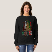 Sweatshirt Xmas Santa Police Leopard Plaid Print Christmas Tr (Devant entier)