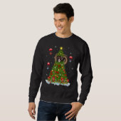 Sweatshirt Xmas Tree Decorations Lights Santa Chamois Christm (Devant entier)
