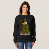 Sweatshirt Xmas Tree Decorations Lights Santa Seagull Bird Ch (Devant entier)