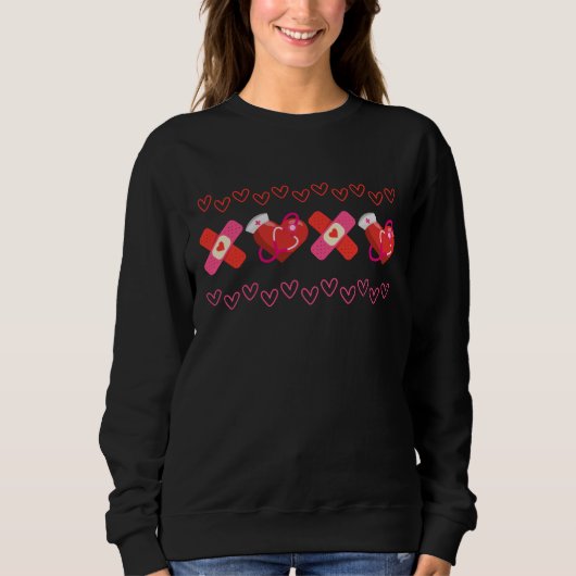 Sweatshirt XOXO Medical Valentine's Day Shirt (Devant)