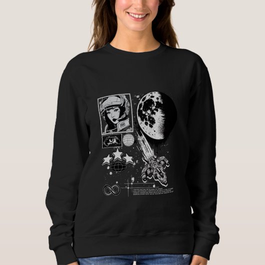 Sweatshirt Y2K Space Pilot Starfighter Warrior (Devant)