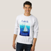 Sweatshirt Yachts sous voile, attraper le vent (Devant entier)
