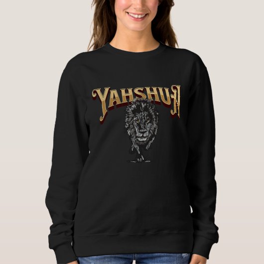 Sweatshirt Yahshua Is King  Bible Scripture Quote Hebrew Isra (Devant)