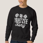 Sweatshirt Yahtzee King Dice Jeu (Devant)