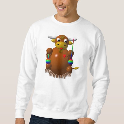 Sweatshirt Yak jouant avec des Yo-Yo (Devant)