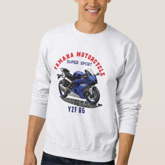 Sweatshirt YAMAHA YZF R6 Custom Designer T-Shirt (Devant)
