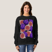 Sweatshirt Yammy Aquarelle Fig Fruit (Devant entier)