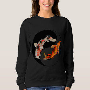 Sweatshirt Yang Carp Balance Taijitu japonais Nishikigoi Koi