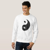 Sweatshirt Yang - Ink   Chandail Basique, Blanc (Devant entier)