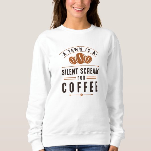 Sweatshirt Yawn café (Devant)