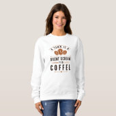 Sweatshirt Yawn café (Devant entier)