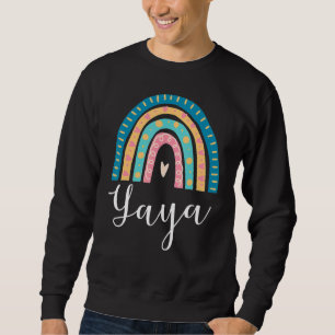 Sweatshirt Yaya Arc En Ciel Pour Grand-Mère Famille Correspon