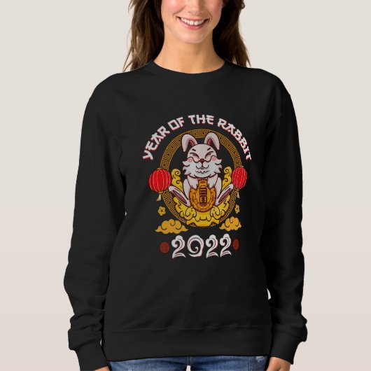 Sweatshirt Year of the Rabbit 2023  Happy Chinese New Year 20 (Devant)