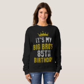 Sweatshirt Yellow Crown 85th Bday For Brother From Sister Bro (Devant entier)