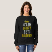 Sweatshirt Yellow Crown 85th Bday For Dada From Son Daughter (Devant entier)