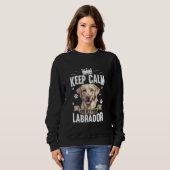 Sweatshirt Yellow Lab Chien Labrador Retriever (Devant entier)