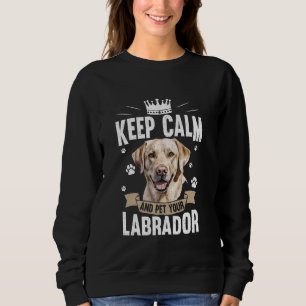 Sweatshirt Yellow Lab Chien Labrador Retriever