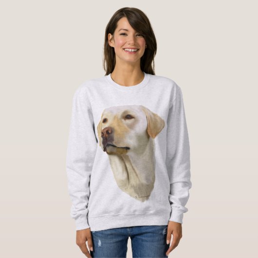 Sweatshirt Yellow Labrador Retriever (Devant entier)