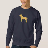 Sweatshirt Yellow Labrador Retriever Silhouette Lab Lover (Devant)