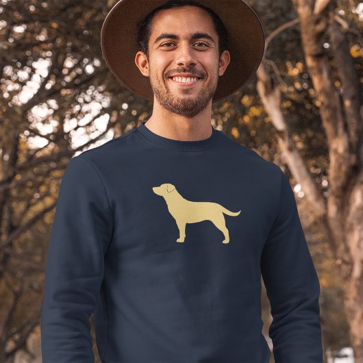 Sweatshirt Yellow Labrador Retriever Silhouette Lab Lover