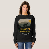 Sweatshirt Yellowstone National Park USA Ours Souvenir (Devant entier)