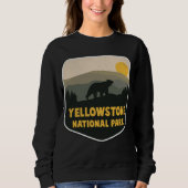 Sweatshirt Yellowstone National Park USA Ours Souvenir (Devant)