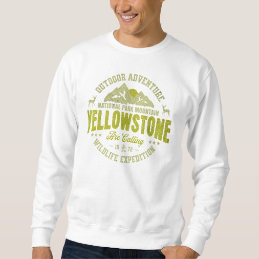 Sweatshirt Yellowstone Outdoor Adventure (Devant)