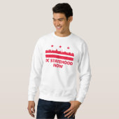 Sweatshirt Yes we can Washington Dc statehood now flag (Devant entier)