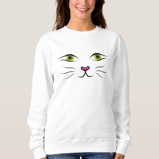 Sweatshirt yeux de chat (Devant)